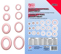 BGS COPPER WASHER 300 PCE ASSORTMENT