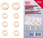 BGS COPPER WASHER 300 PCE ASSORTMENT - BGS8120	150 PCS INJECTOR COPPER RING ASS