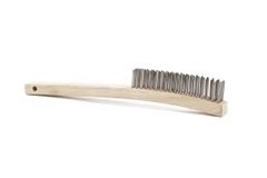 WIRE BRUSH STAINLESS STEEL WOODEN HANDLE