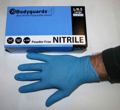 GLOVE DISPOSABLE NITRILE SIZE MEDIUM TO X LARGE