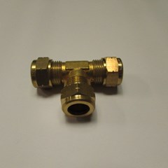 BRASS TYPE CONNECTOR COMPRESSION TYPE SIZES 1/8"-1/2"