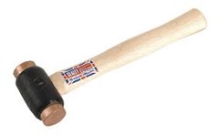 COPPER FACED HAMMER HICKORY HANDLE 2LB