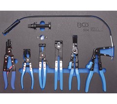 BGS HOSE CLAMP PLIERS SET IN TOOL TRAY