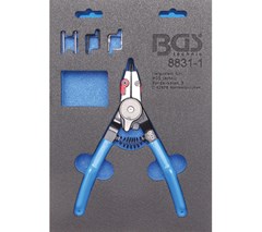 BGS INSIDE / OUTSIDE SNAP RING PLIERS WITH 4 PAIR OF TIPS
