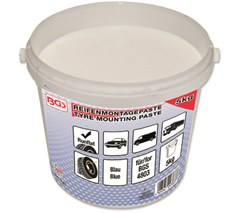 BGS Tyre Mounting Paste, blue for run flat tires, 5 kg bucket