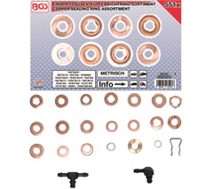 BGS 551-piece Injector Copper Ring Assortment