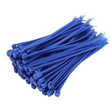 Cable Tie  Blue 200mm x 4.8mm pk 100 pce