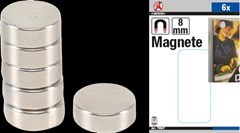 BGS Magnet Set | extra strong | Ø 8 mm | 6 pcs