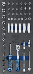 BGS Tool Tray 1/3: Socket Set | 6.3 mm (1/4 ") | 50 pcs