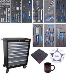 BGS Workshop Trolley | 7 drawers | with 120 Tools