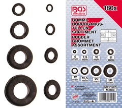 BGS Rubber Grommet Assortment | metric | 180 pcs.