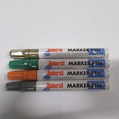 AMBERSIL METAL MARKING PENS GOLD/GREEN/ORANGE/SILVER