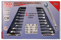 BGS COMBINATION SPANNER SET 6-22MM 12 PCE
