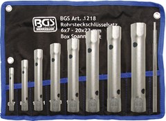 BGS 8pce BOX SPANNER SET 6X7-20X22MM