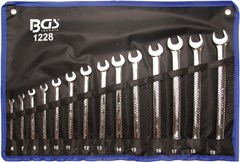 BGS 14 PCE COMBI SPANNER SET, XL  6-19M