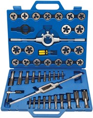 BGS 45-PCE TAP & DIE SET, TUNGSTON STEEL M6-M24