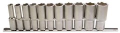 BGS 11-PCE DEEP SOCKET SET 3/8" 8-19MM