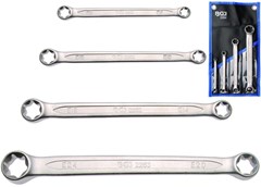 BGS 4PCS DOUBLE RING SPANNER E-TYPE SCREW