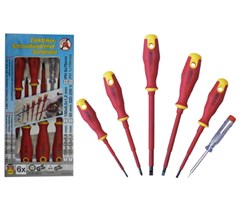 BGS SCREWDRIVER SET 6 PCE ELECTRICAL