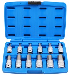 BGS 12 PCE BIT SOCKET SET INTERNAL HEX 1/2"
