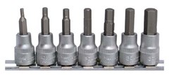 BGS 7pce BIT SOCKET SET INT. HEX 3/8"