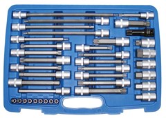 BGS 38-PCE CAR ASSEMBLY BIT SET 1/4"+1/2"