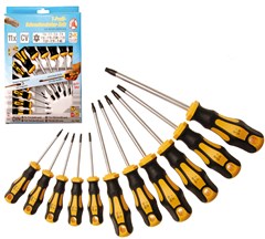 BGS 11pce SCREWDRIVER SET T-STAR TAMPERPROOF
