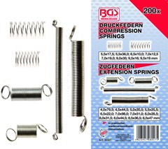 BGS 200pce Comp & Ext spring assort