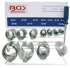 BGS 111pce INOX HOSE CLAMP SET
