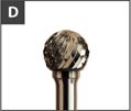 TYROLIT BURR BALL 6MM SHAPE D D0605X06