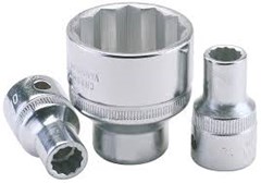 ELORA 770-LM 1/2" DRIVE Bi HEX CHROME SOCKET SIZES 7MM-34MM