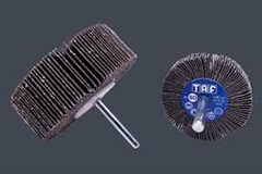 TAF FLAP WHEELS ON 6MM SHAFT SIZES 30 - 80MM