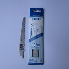 BOHRCRAFT SABRE SAW BLADES FOR WOOD / PLASTICS 5 PACK 130MM