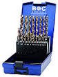 BOHRCRAFT DRILL SET 1-10MM GROUND MG10