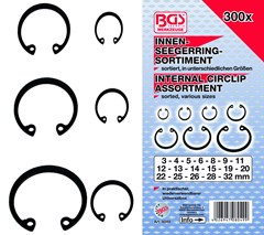 BGS 300pce INT. CIRCLIP ASSORTMENT 3-32MM