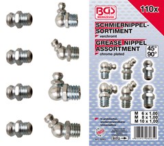 BGS 110pce Grease nipple assortment