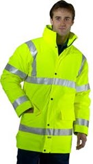 HI VIS COAT SIZES MEDIUM-EXTRA LARGE