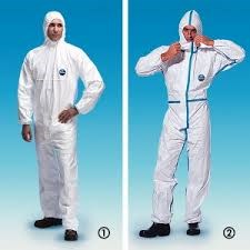 TYVAK DISPOSABLE OVERALL WHITE