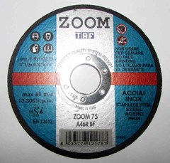 TAF ZOOM 115MM X 1MM FLAT INOX CUTTING D