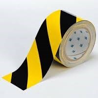 FLOOR MARKING TAPE BLACK / YELLOW