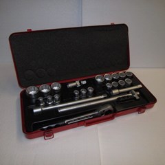 ELOFORT SOCKET SET 1/2" DRIVE 16H 23 PCE