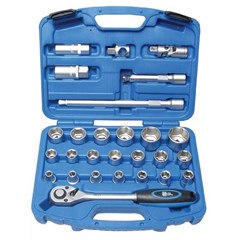 BGS 27-PCE SOCKET SET 1/2", IN INCH