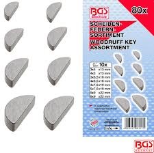 BGS WOODRUFF KEY ASSORTMENT 80pce