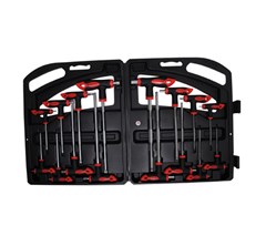 BGS 16pce INTERNAL HEX & T-STAR KEY SET