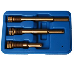 BGS 3-PIECE GLOW PLUG REAMER SET M10 + 2X M12