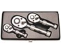 BGS STUBBY RATCHET, 1/4" - BGS215 Stubby Ratchet Set, 1/4"-3/8"-1/2