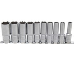 BGS 10-PCE DEEP SOCKET SET 1/2" AF 3/8"-15/16"