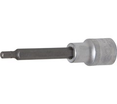BGS 1/2" Int. hex. Bit Socket, 100 mm long, 5 mm