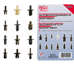 BGS 350-piece Automotive Clip Assort. for VW, Audi, Volvo