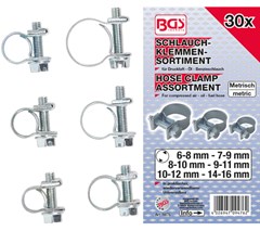 BGS 30-piece Steel Hose Clamps Assortment